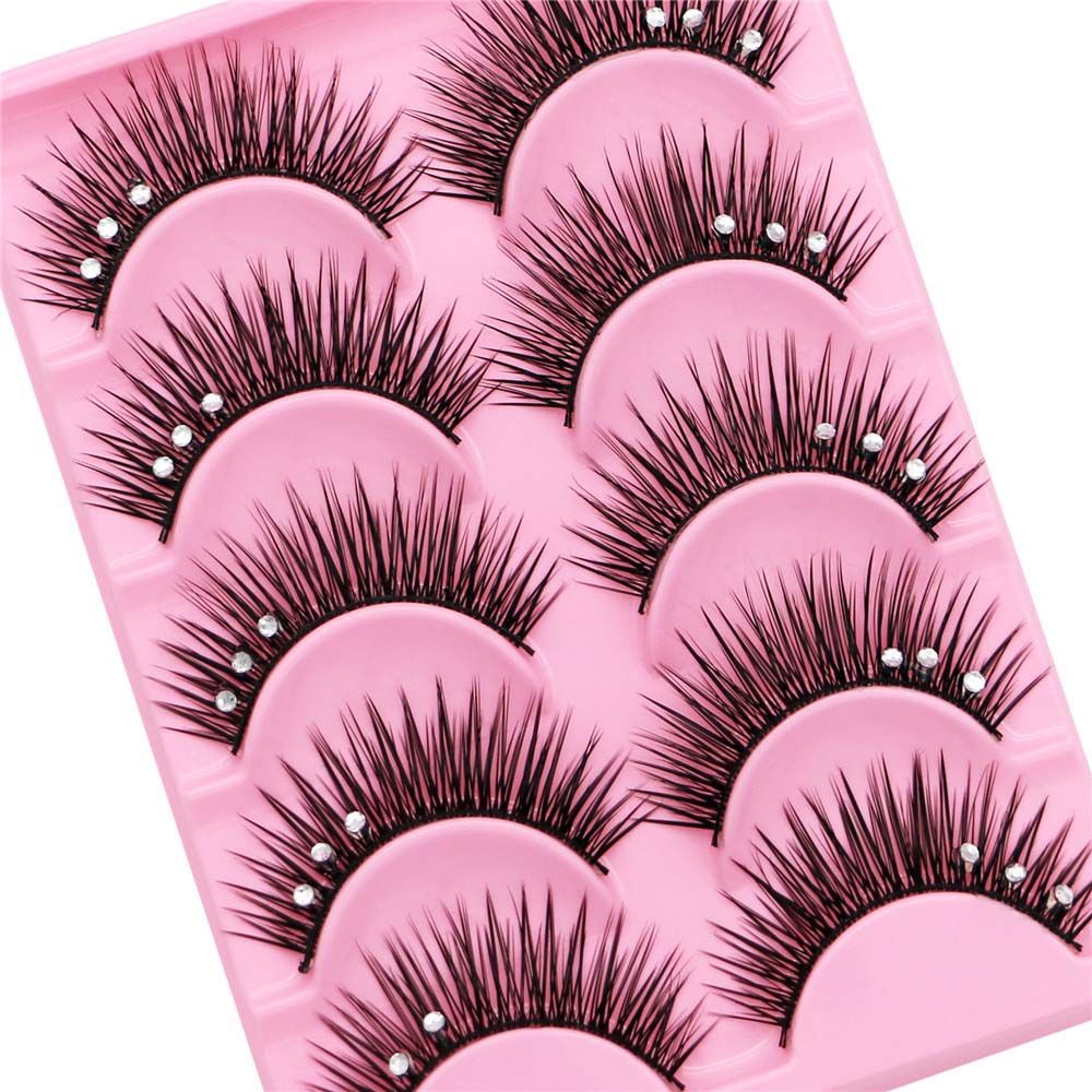 Eyelash Extension For Big Eyes - رموش صناعية كثيفة ودائمة بتصميم متقاطع،