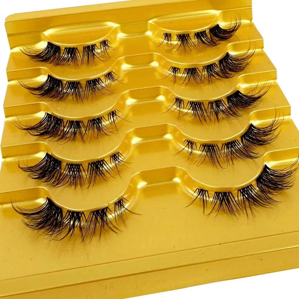 Eyelash Extension For Big Eyes - 5 أزواج رموش بالمنك غير مرئية
