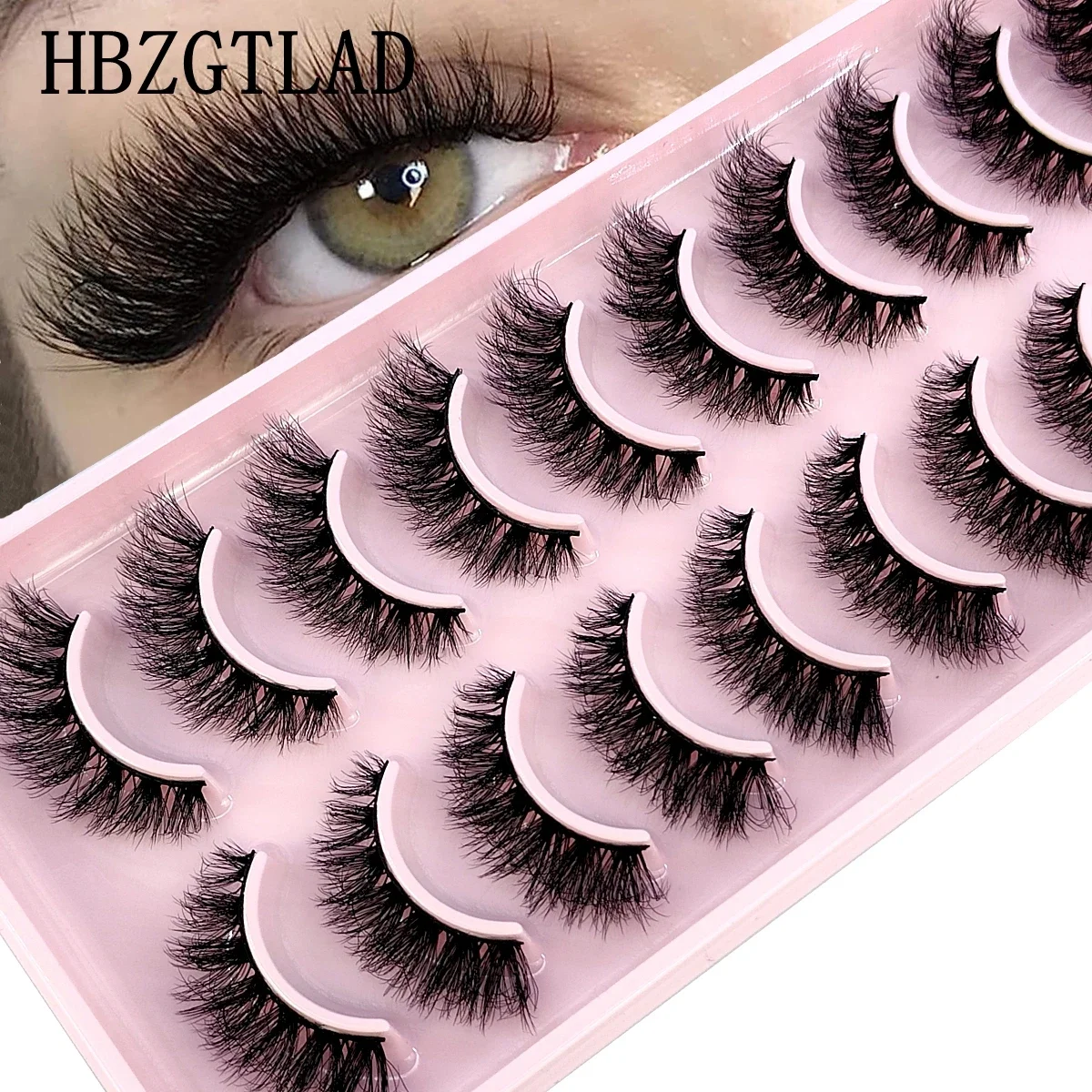 Eyelash Extension For Big Eyes - 10 أزواج من الرموش الصناعية ثلاثية