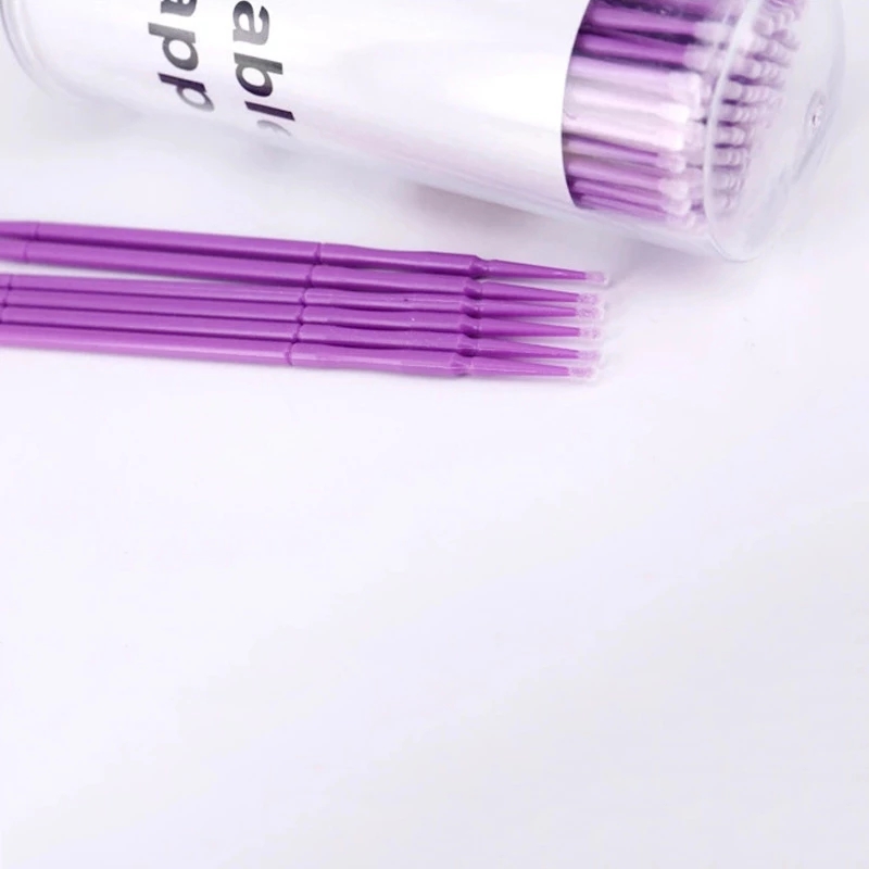 100 قطعة/زجاجة فرشاة صغيرة لتن - مراجعة Eyelash Extension Cleaning وسعره