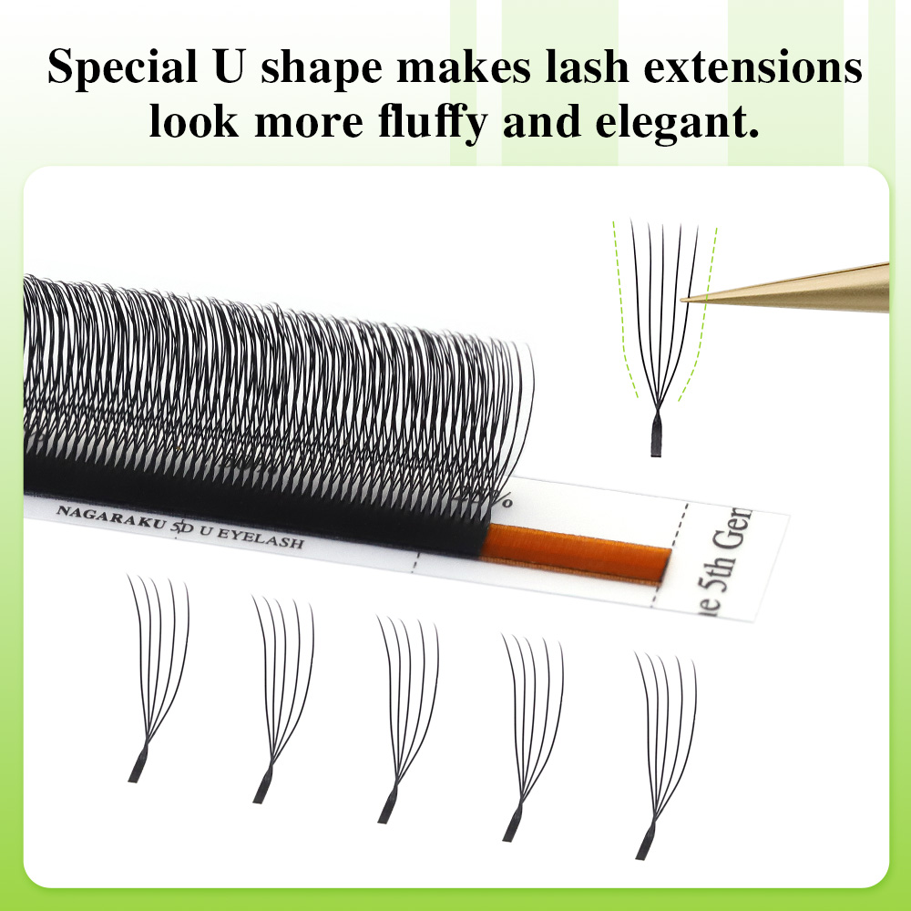 NAGARAKU U شكل ثلاثية الأبعاد/ - مراجعة Eyelash Extension Yelix وسعره