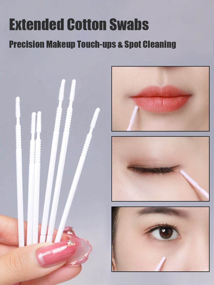 أعواد قطنية طويلة للاستخدام مر - مراجعة Eyelash Extension Cleaning وسعره