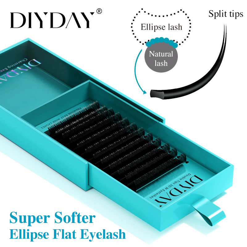 DIYDAY القطع الناقص ملحقات رمش - مراجعة Eyelash Extension Yelix وسعره