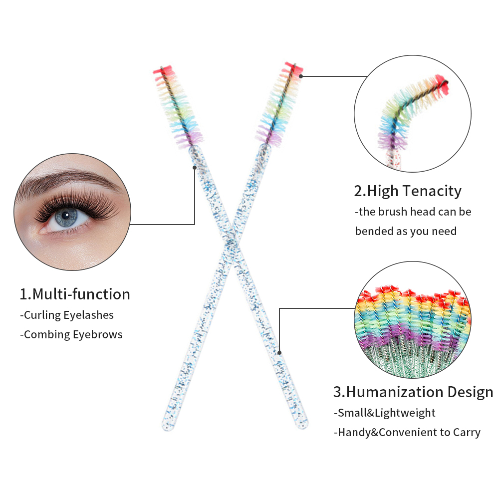 50 قطعة فرشاة رموش كريستالية ق - مراجعة Eyelash Extension Remover At Home وسعره