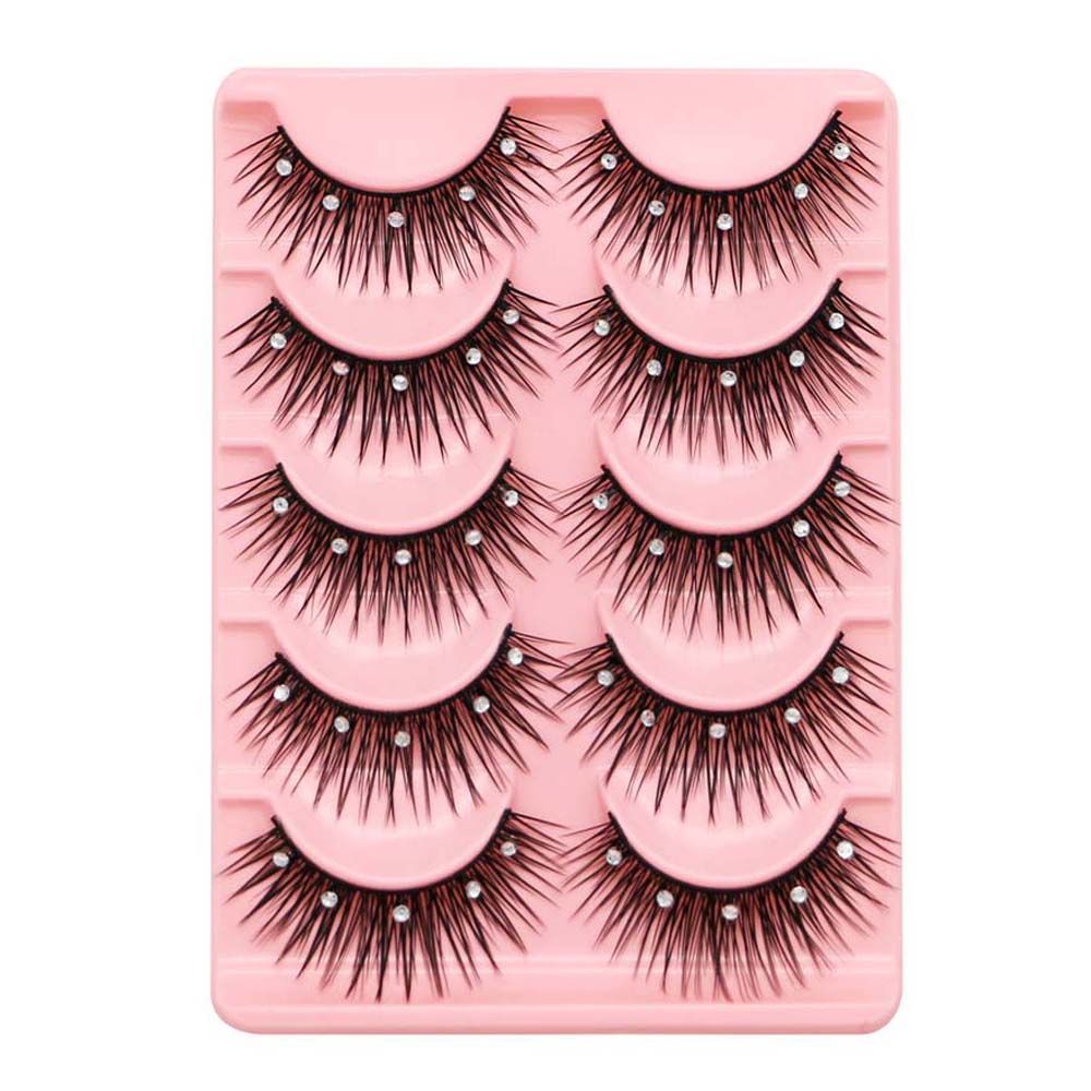 رموش صناعية مرصعة بالأحجار الك - مراجعة Eyelash Extension For Big Eyes وسعره