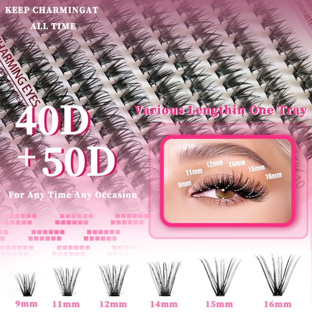 رموش صناعية بطول 9-16 مم، رموش - مراجعة Eyelash Extension Fan وسعره